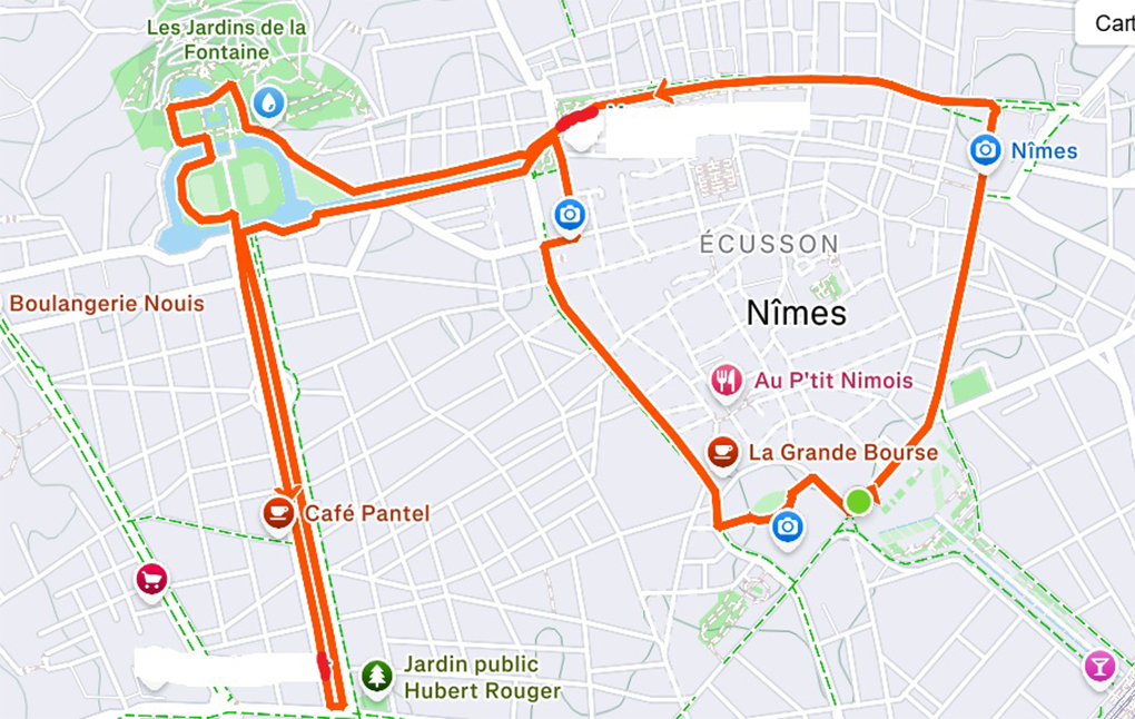 Parcours course à pied Triathlon Monumental