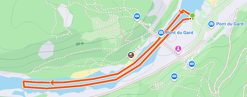 Parcours natation courte distance du Triathlon Monumental
